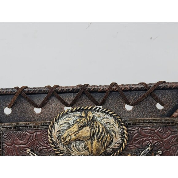 Western Picture Frame4"x6" Decorative‎ Saddle & Horseshoe Design Treasured Times - Picture 8 of 12
